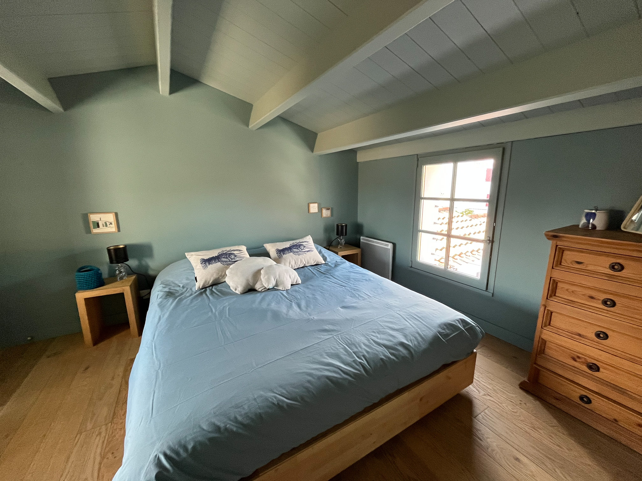 maison vacances ile yeu CHAMBRE bleue